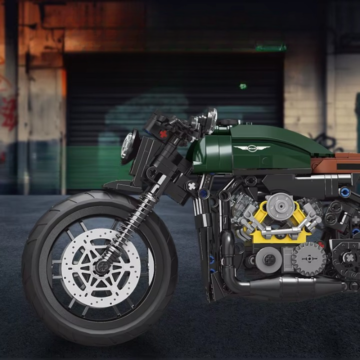 KLASICKÝ MOTOCYKL | 606 dílků