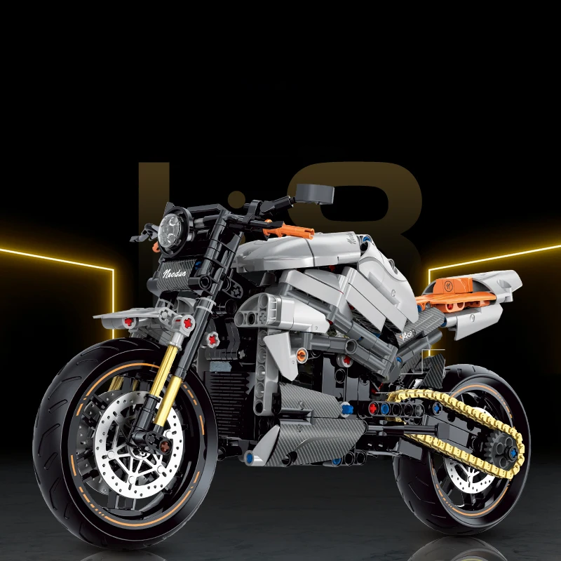 ZÁVODNÍ MOTOCYKL 1:8 | 642 dílků
