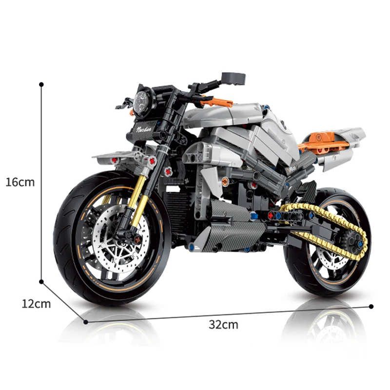 ZÁVODNÍ MOTOCYKL 1:8 | 642 dílků