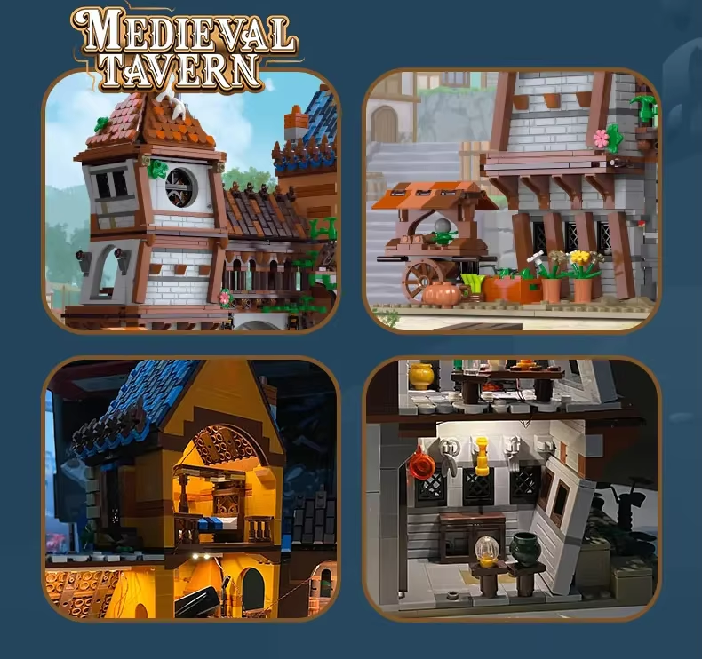 VELKÁ STŘEDOVĚKÁ KRČMA | 2843 dílků