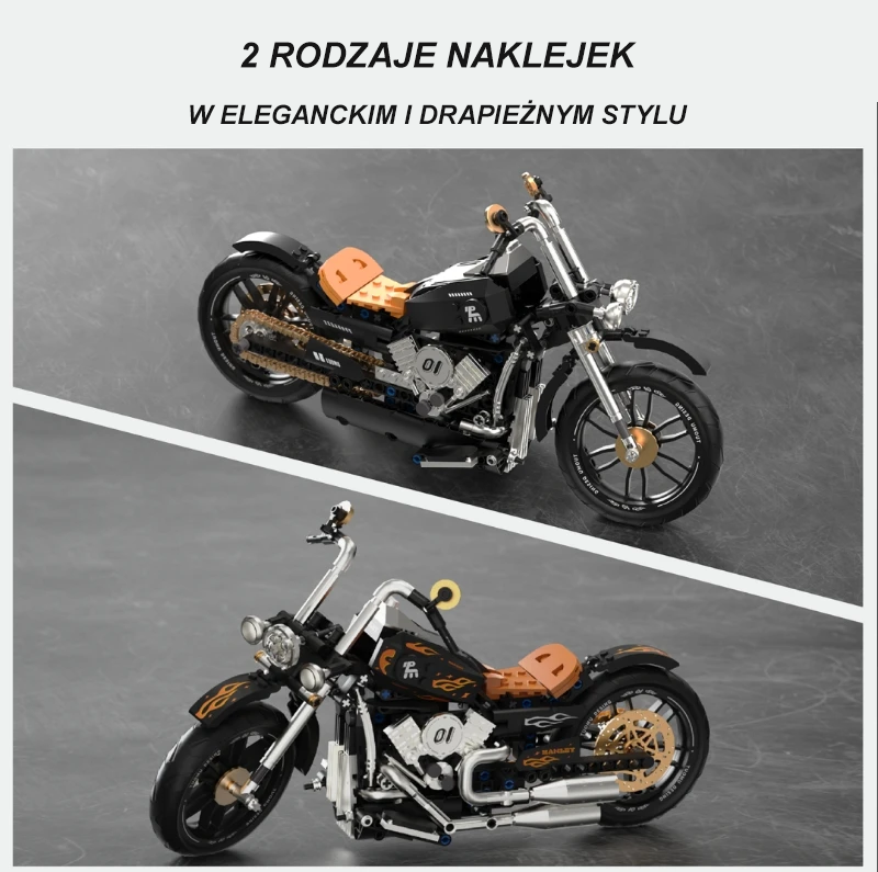 KRÁSNÁ RETRO MOTOCYKEL | 445 dílků