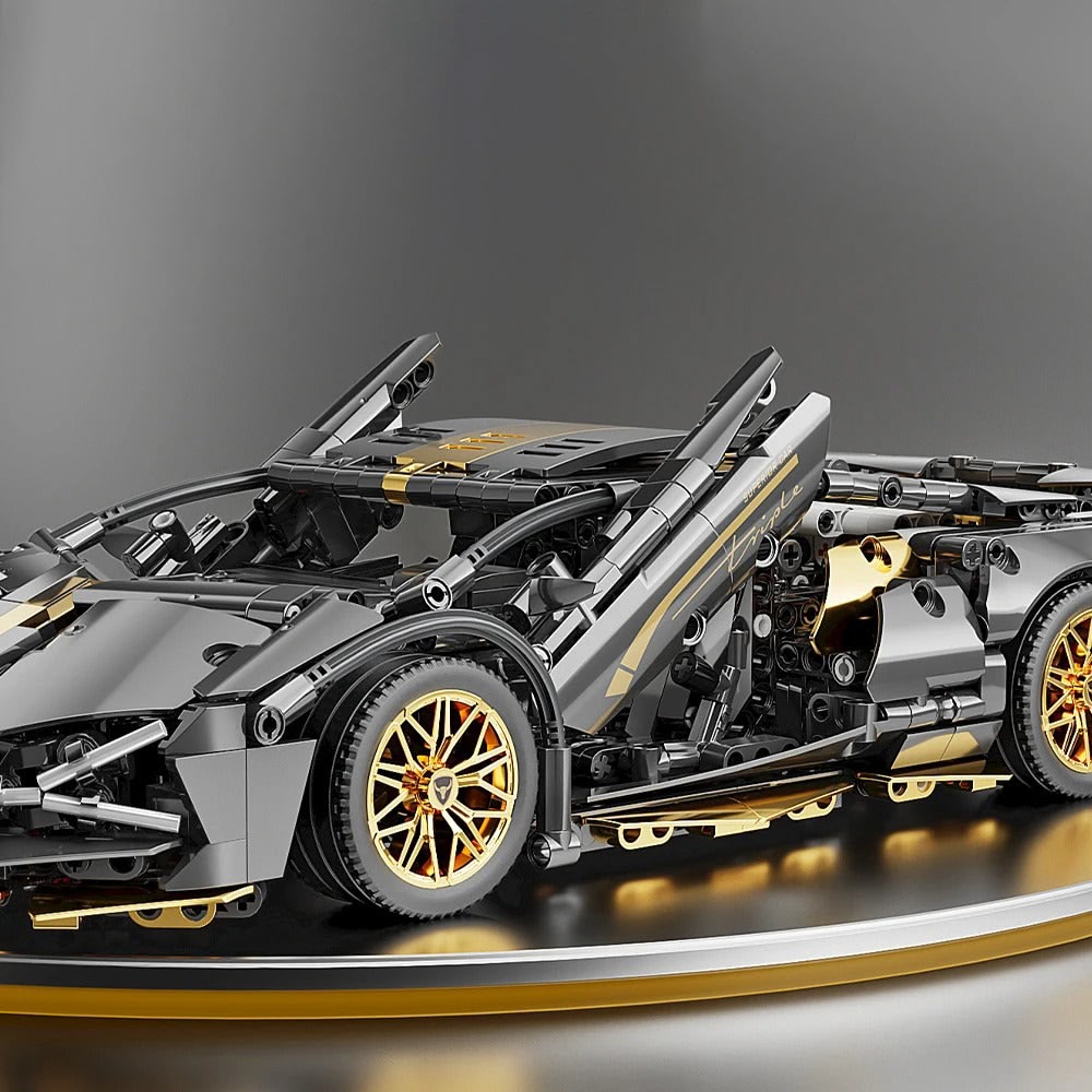 ZŁOTO-SZARE AUTO SPORTOWE | 1280 elementów