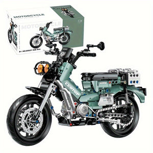 OLIVE RETRO-STYLE MOTORCYCLE | 628 pieces