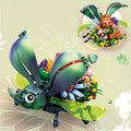 GREEN INSECT WITH FLOWERS ON ITS BACK | 1000 pieces