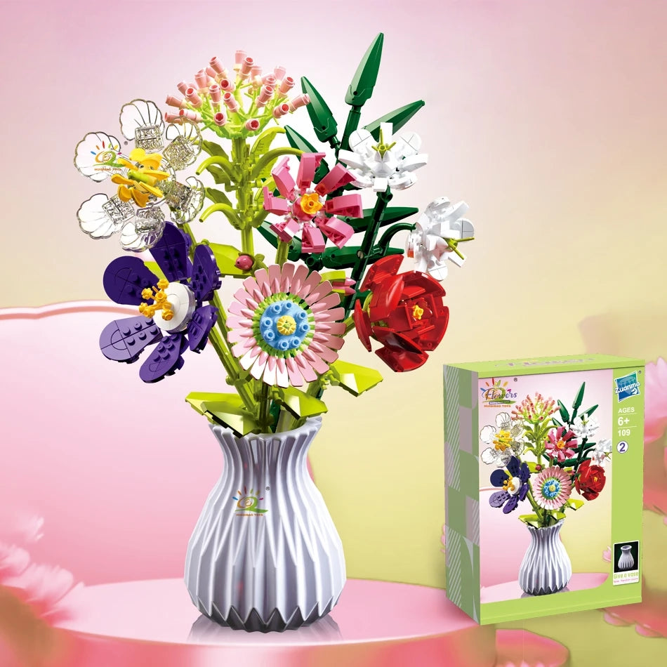 COLORFUL FLOWER BOUQUETS | 756 pieces