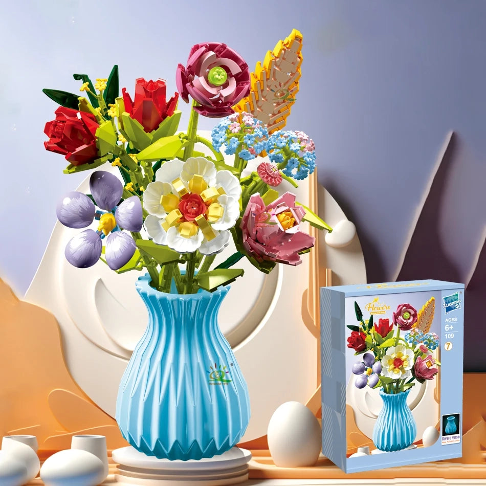COLORFUL FLOWER BOUQUETS | 756 pieces