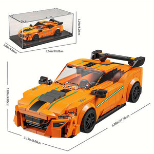ORANGE CAR WITH DISPLAY CASE | 311 pieces