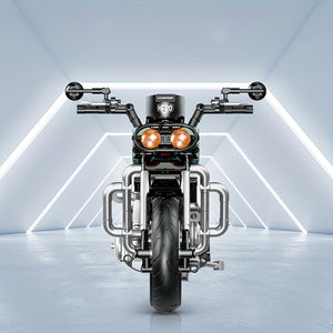 OLIVE RETRO-STYLE MOTORCYCLE | 628 pieces