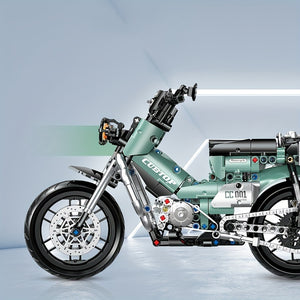 OLIVE RETRO-STYLE MOTORCYCLE | 628 pieces
