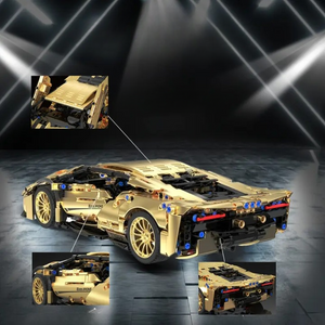GOLDEN SPORTS CAR 1:14 | 1309 pieces