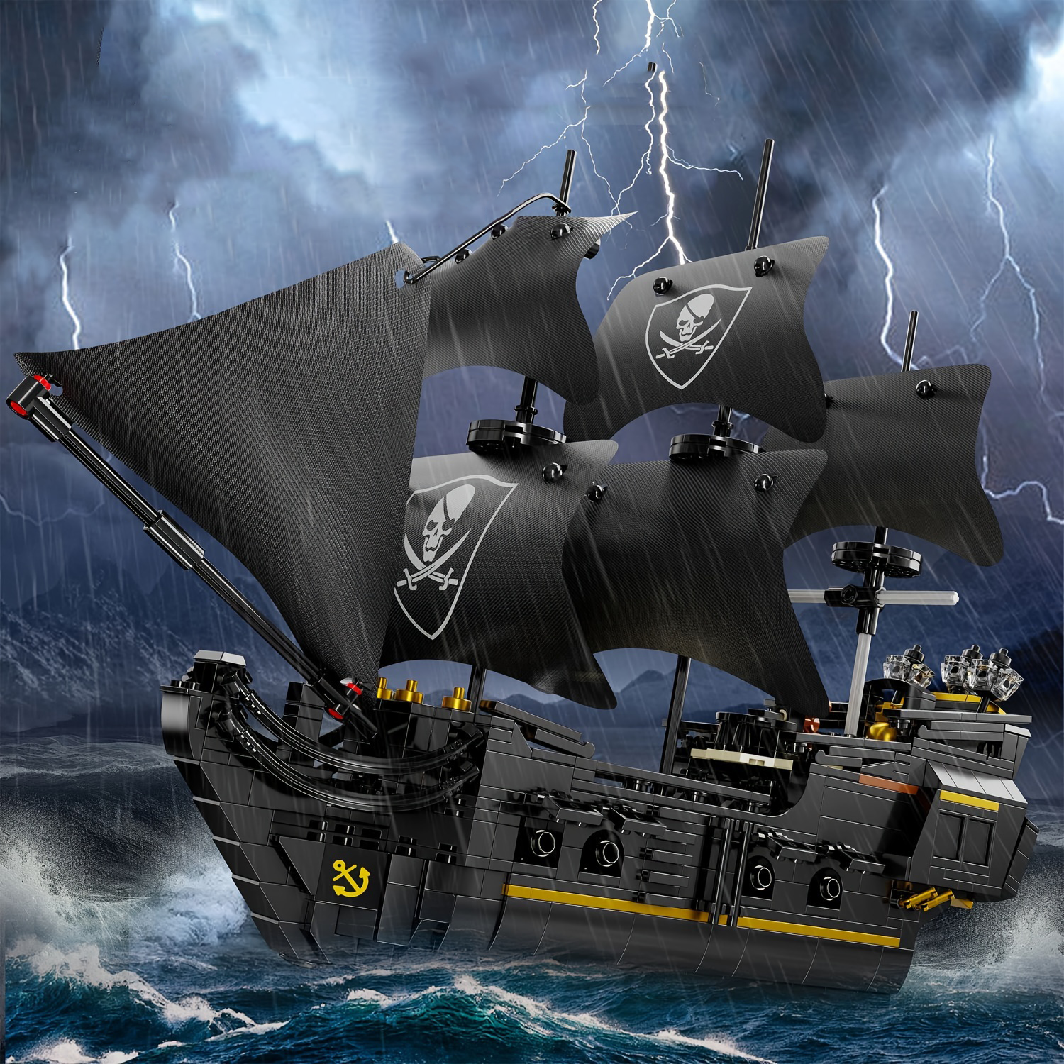 BLACK PIRATE SHIP | 921 pieces