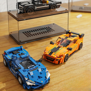 ORANGE CAR WITH DISPLAY CASE | 311 pieces