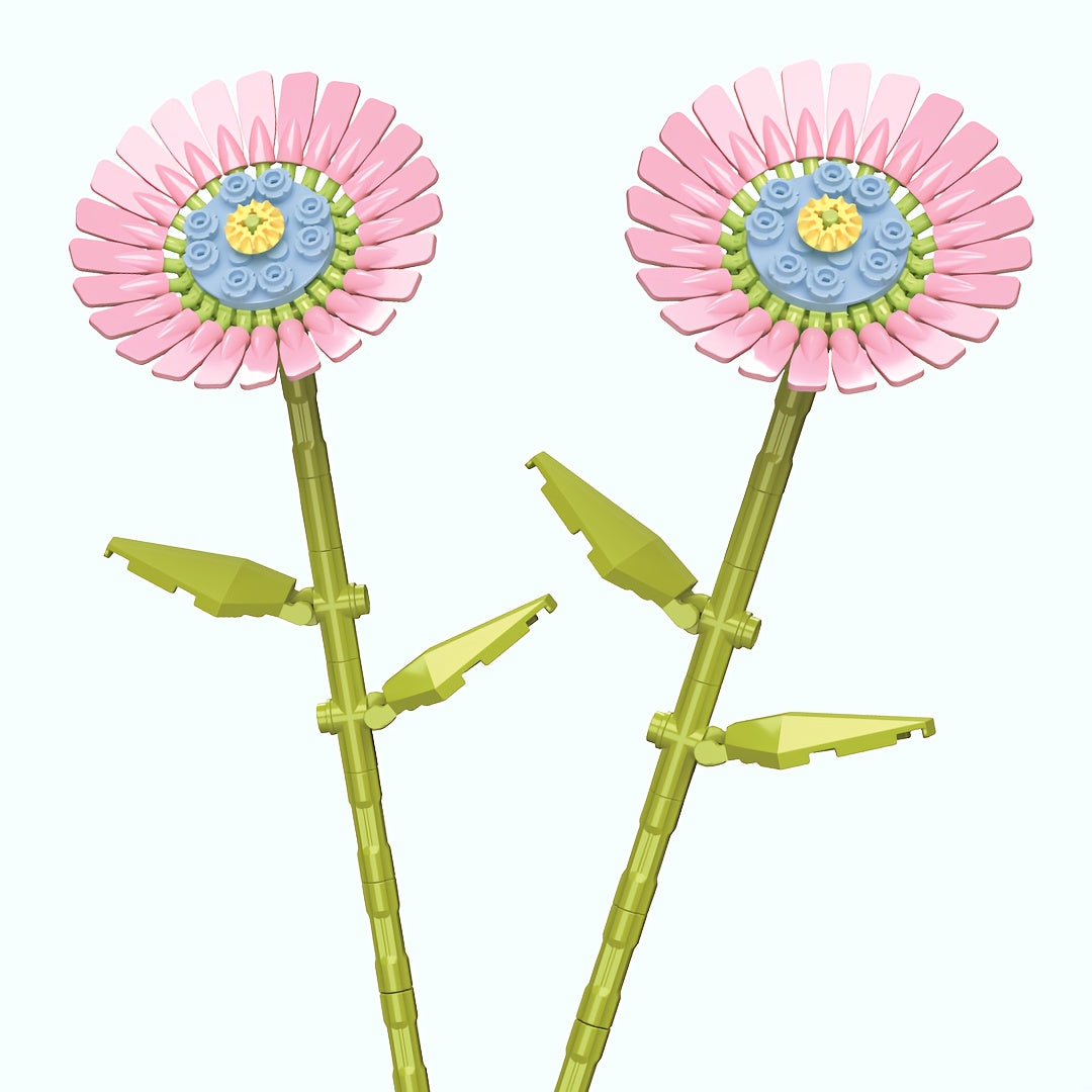 TWO ZINNIA FLOWER | 100 pieces