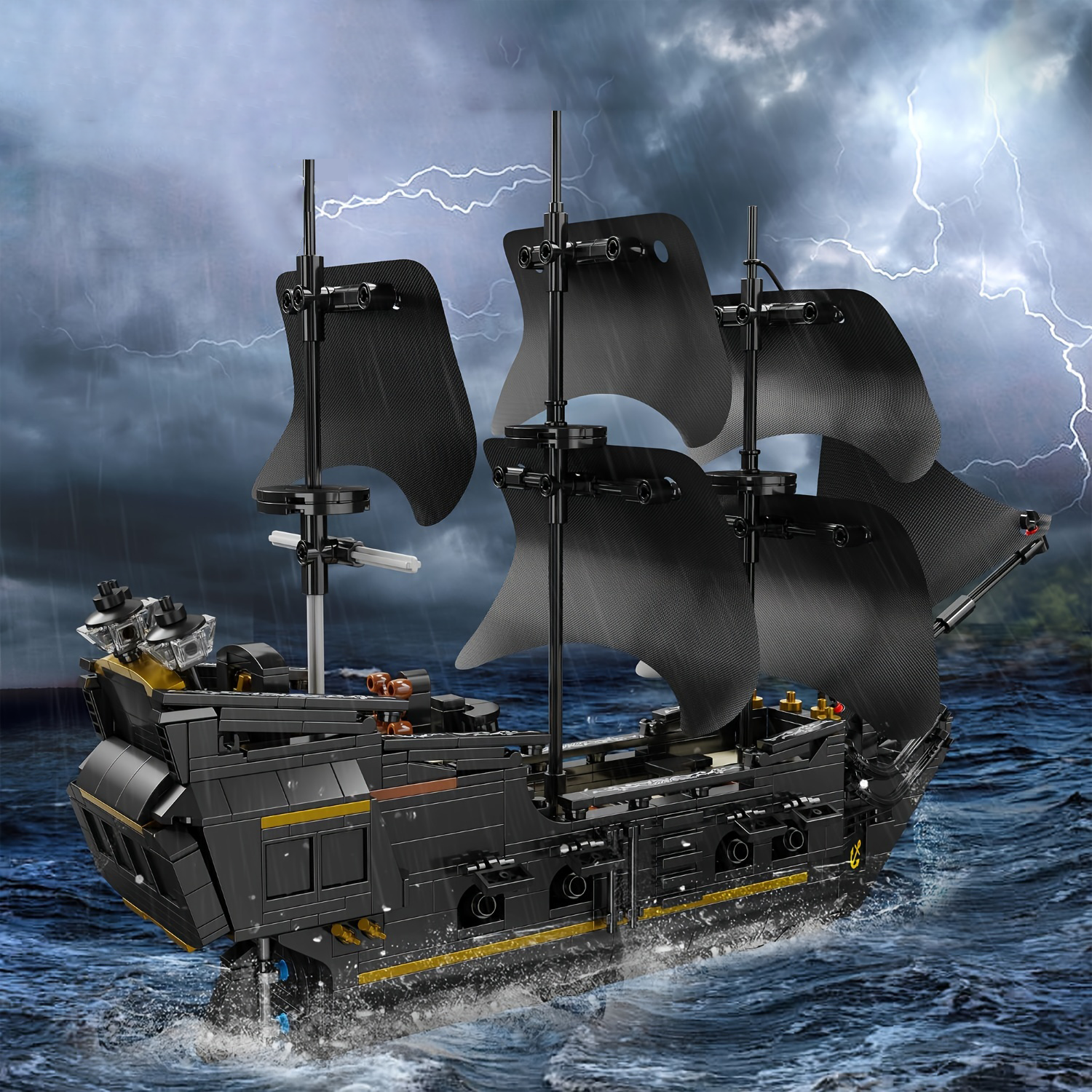 BLACK PIRATE SHIP | 921 pieces