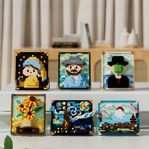 FAMOUS PAINTINGS MADE FROM BLOCKS | 337 pieces
