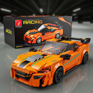 ORANGE CAR WITH DISPLAY CASE | 311 pieces
