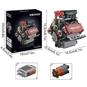 WORKING V8 ENGINE | 478 pieces