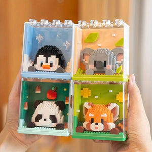 TINY ANIMALS IN TRANSPARENT BLOCKS | 337 pieces