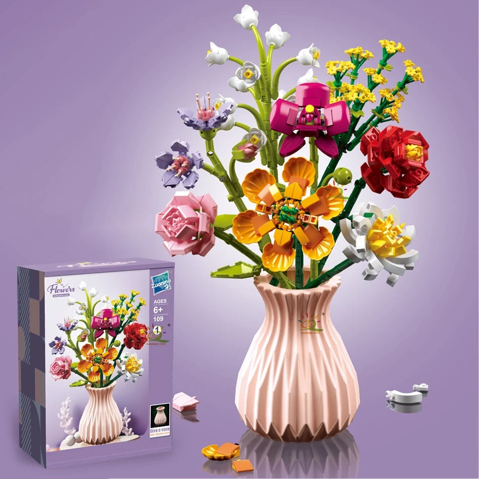 COLORFUL FLOWER BOUQUETS | 756 pieces