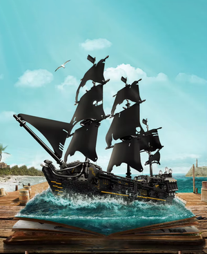 THE SHIP WITH BLACK SAILS | 2868 pieces
