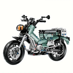OLIVE RETRO-STYLE MOTORCYCLE | 628 pieces