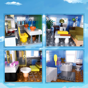 LOREAI AND RORY'S BLUE AND WHITE HOUSE | 1107 pieces