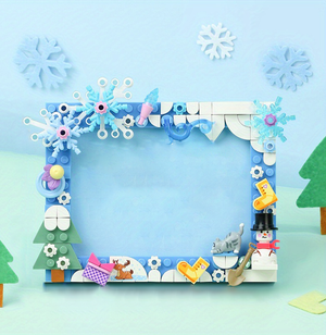 COLORFUL PHOTO FRAMES MADE OF BLOCKS | 128 pieces