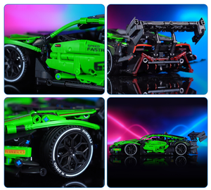 ZIELONE AUTO SPORTOWE GT3 | 1644 elementów
