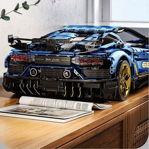 METALLIC BLUE SPORTS CAR | 3811 pieces