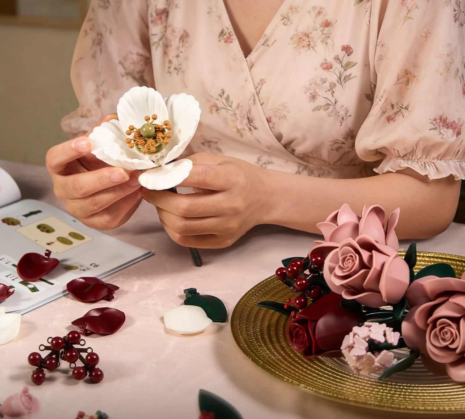 WINTER FLOWER BOUQUET | 608 pieces