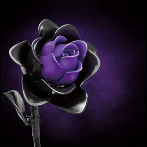 ROMANTIC BOUQUET OF PURPLE ROSES | 736 pieces