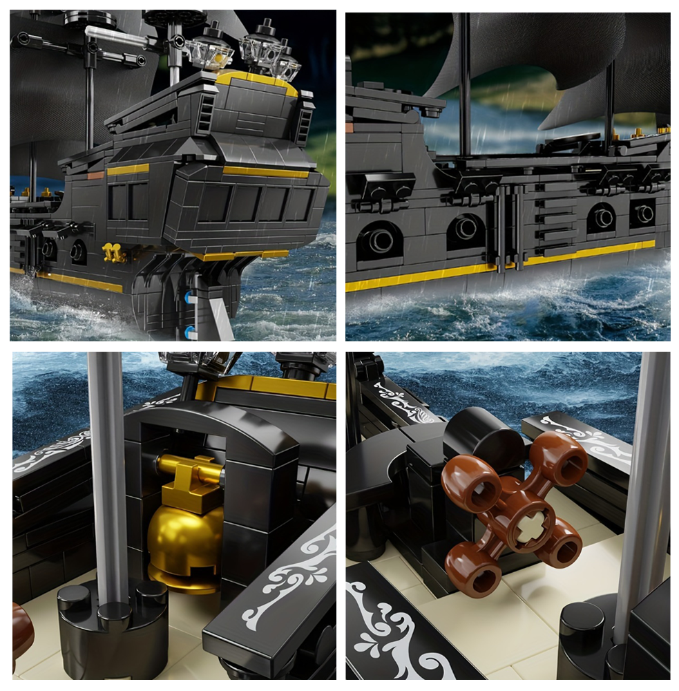 BLACK PIRATE SHIP | 921 pieces