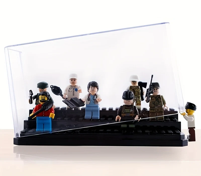 ACRYLIC TRANSPARENT DISPLAY CASE FOR FIGURINES