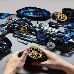 METALLIC BLUE SPORTS CAR | 3811 pieces