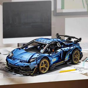METALLIC BLUE SPORTS CAR | 3811 pieces