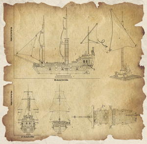 BLACK PEARL PIRATE SHIP | 1424 pieces