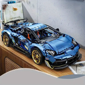 METALLIC BLUE SPORTS CAR | 3811 pieces