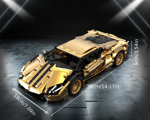 GOLDEN SPORTS CAR 1:14 | 1309 pieces