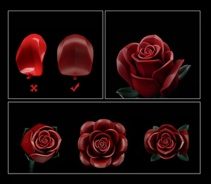 BOUQUET OF 12 BURGUNDY MATT ROSES | 496 pieces