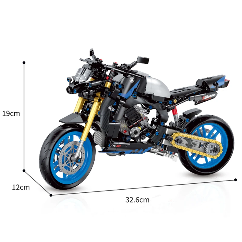SPORTS RACING MOTORCYCLE 1:8 | 638 pieces