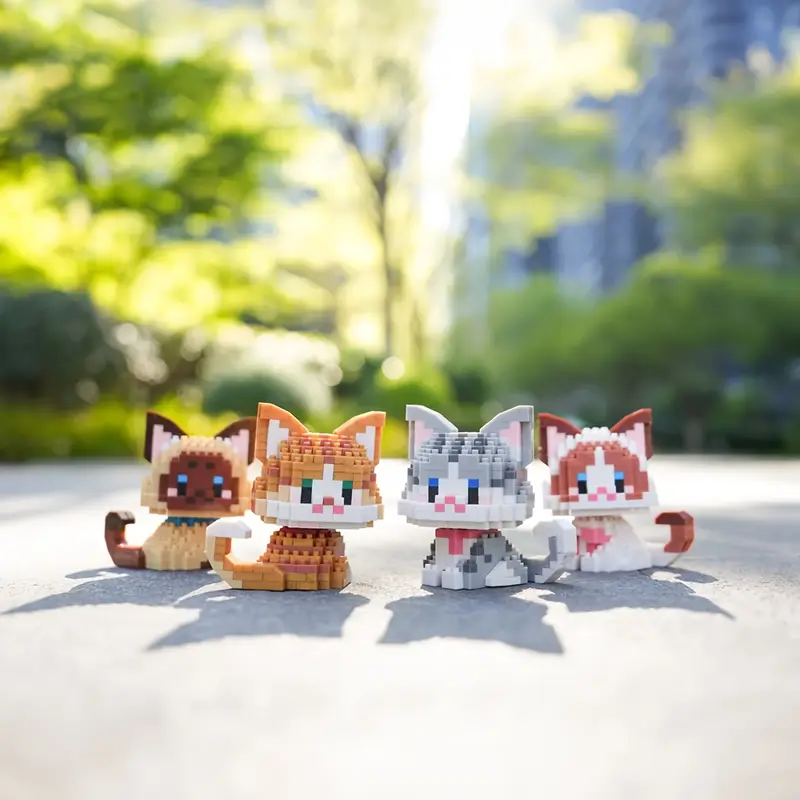 CHARMING MULTICOLORED KITTENS | 439 pieces