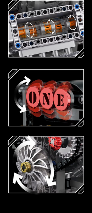 WORKING V8 ENGINE | 478 pieces
