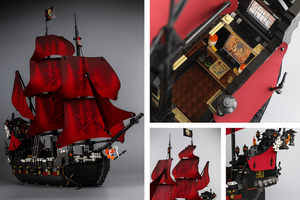 QUEEN ANNE'S REVENGE PIRATE SHIP | 1097 pieces