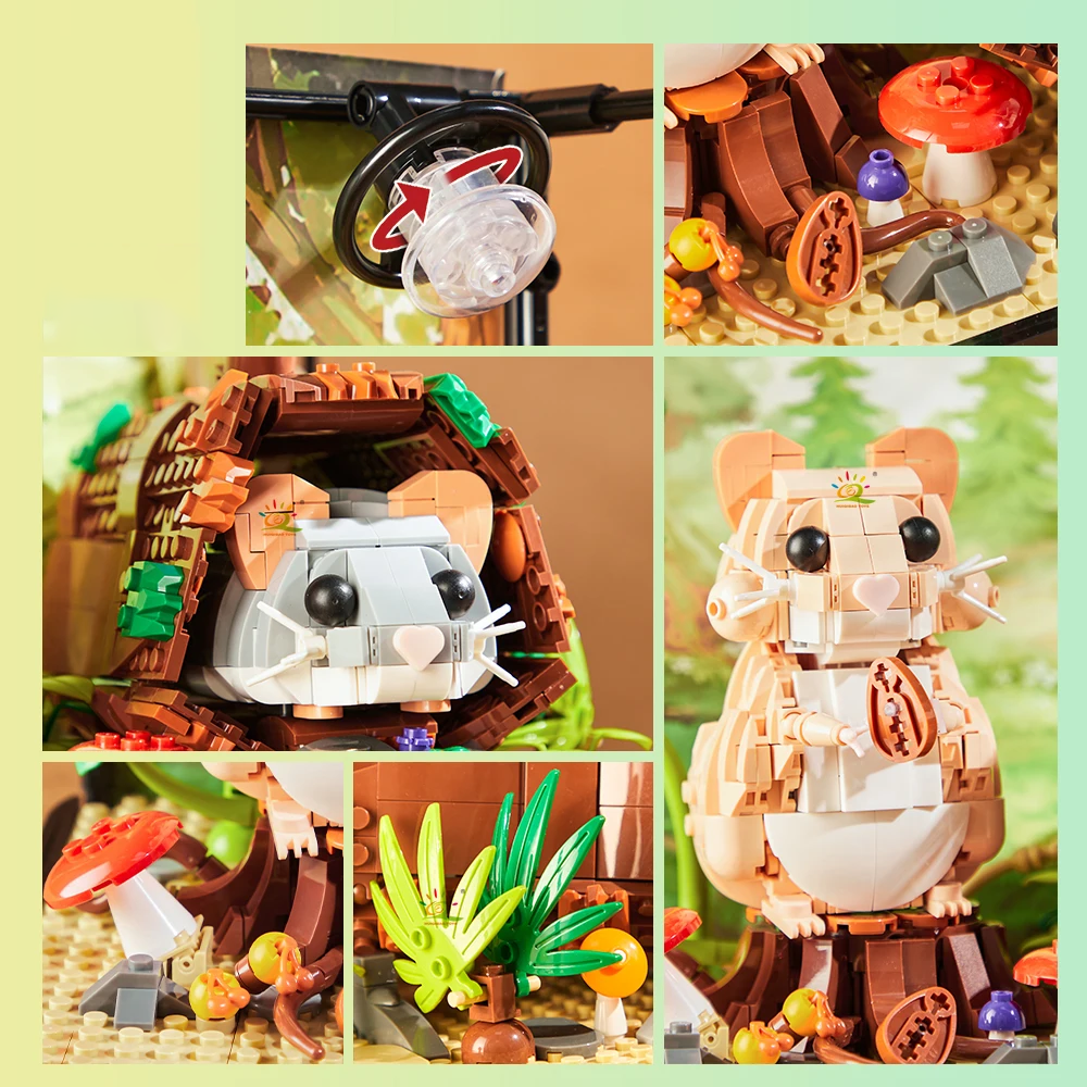 ADORABLE HAMSTERS IN THE TERRARIUM | 1158 pieces