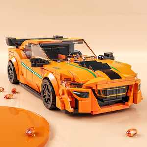 ORANGE CAR WITH DISPLAY CASE | 311 pieces