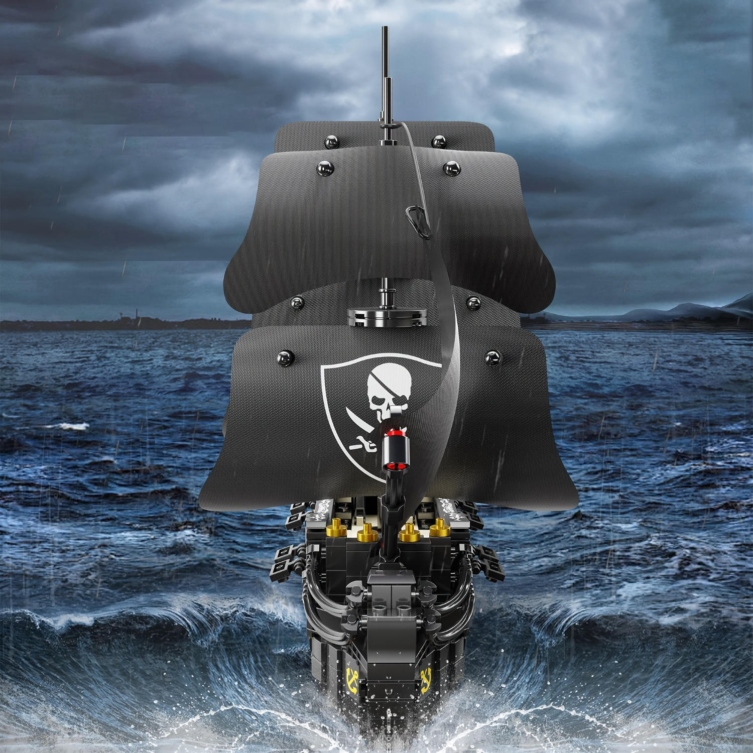 BLACK PIRATE SHIP | 921 pieces