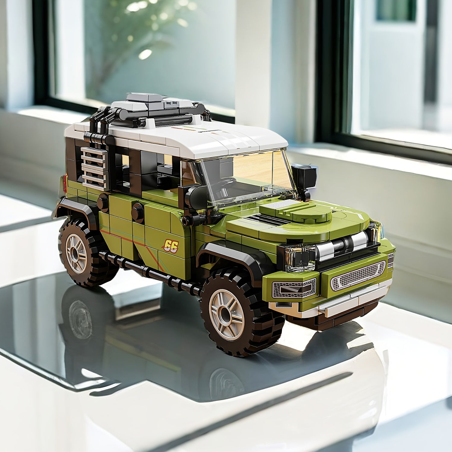 GREEN OFF-ROAD CAR | 330 pieces