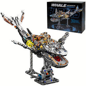 FUTURISTIC MECHANICAL WHALE | 1388 pieces
