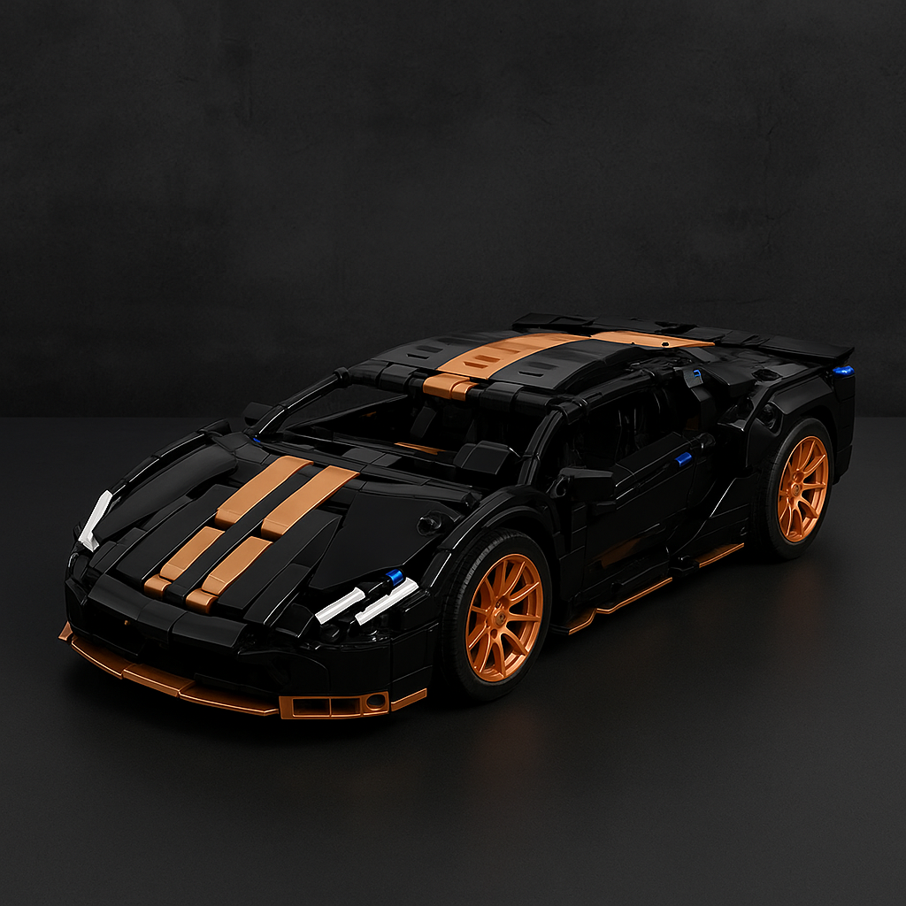 BLACK AND COPPER SPORT CAR | 1330 pieces