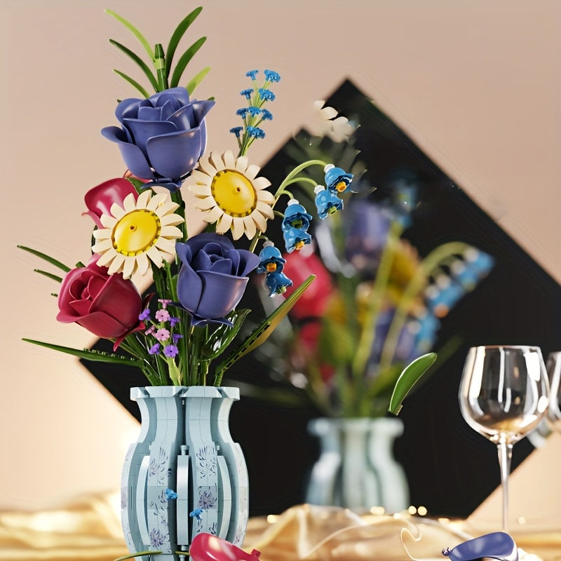 BOUQUET OF ROSES WITH DAISIES | 787 pieces